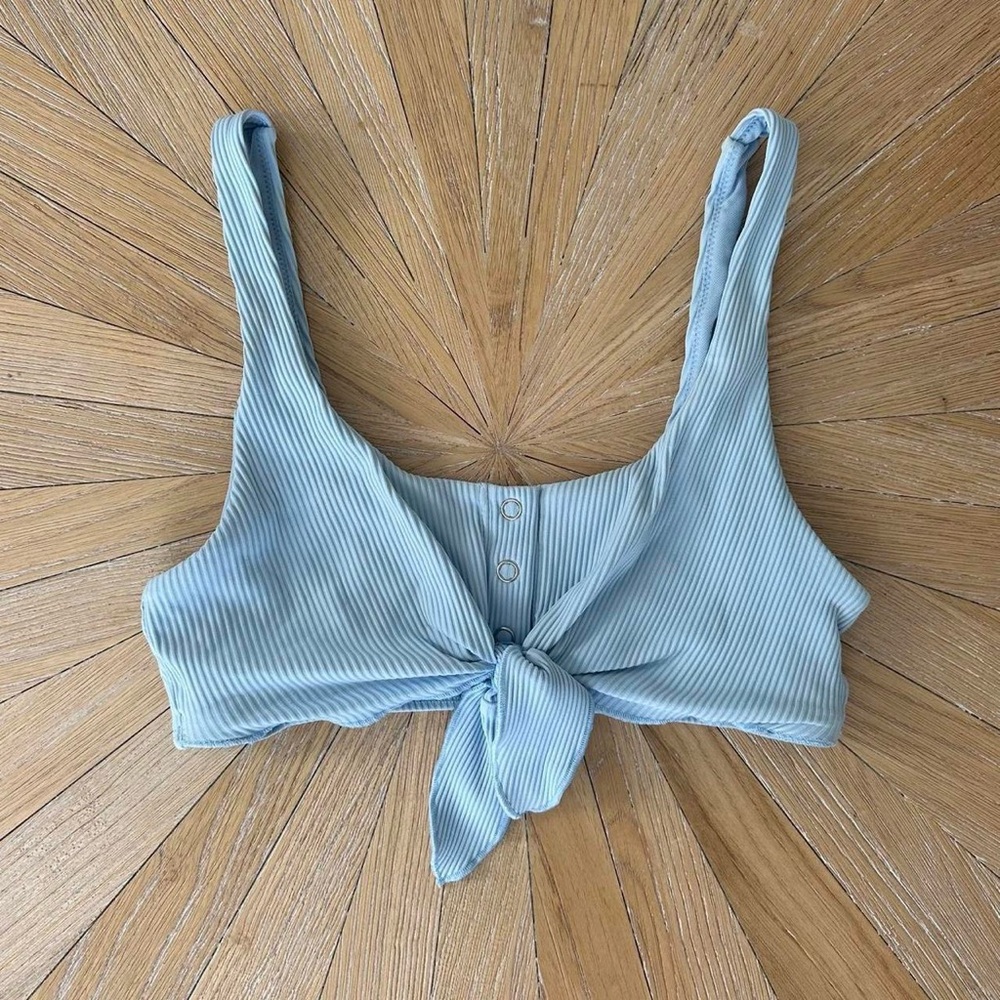 Body Glove Light Blue Knotted Bikini Top